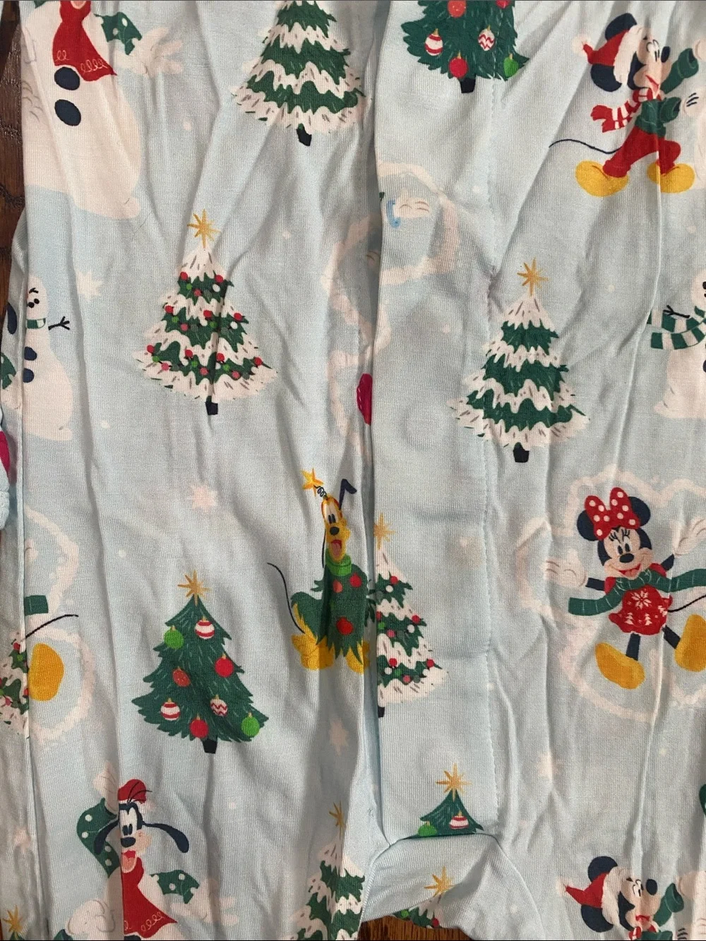 Magnetic Me Disney Mickey and Me Snow Excited bamboo footie, size 6-9 months.
